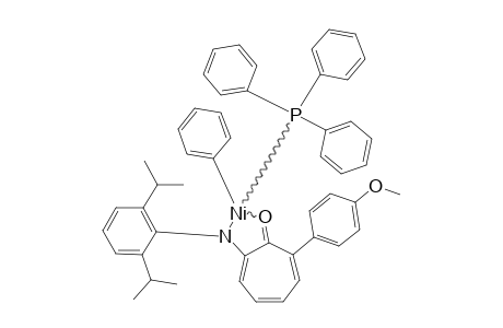 7-PARA-METHOXYPHENYL-2-(2,6-DIISOPROPYL)-ANILINOTROPONE-NICKEL-(TRIPHENYLPHOSPHINE)-PHENYL-COMPLEX