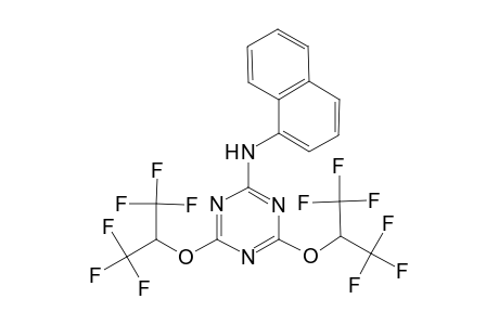 N-(1-Naphthyl)-4,6-bis[2,2,2-trifluoro-1-(trifluoromethyl)ethoxy]-1,3,5-triazin-2-amine
