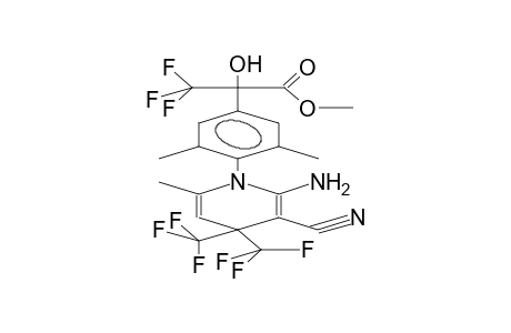 1-[2,6-DIMETHYL-4-(1-METHOXYCARBONYL-1-HYDROXY-2,2,2-TRIFLUOROETHYL)PHENYL]-2-AMINO-3-CYANO-4,4-BIS(TRIFLUOROMETHYL)-6-METHYL-1,4-DIHYDROPYRIDINE