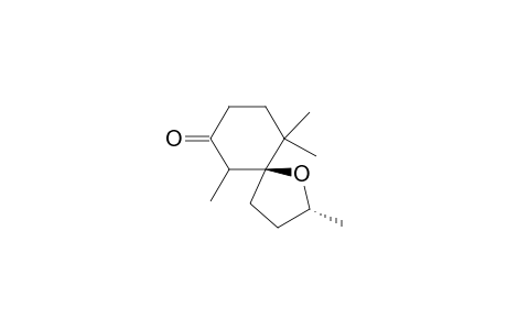 1-Oxaspiro[4.5]decan-7-one, 2,6,10,10-tetramethyl-, [2R-[2.alpha.,5.beta.(S*)]]-