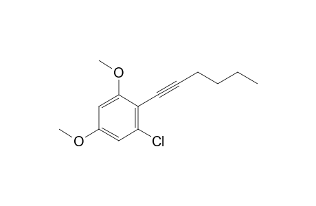 1-Chloro-2-hex-1-ynyl-3,5-dimethoxybenzene