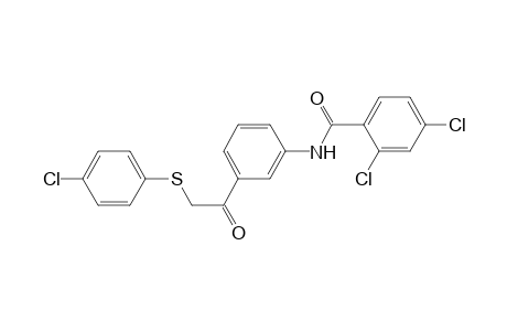 Benzamide, 2,4-dichloro-N-[3-[2-[(4-chlorophenyl)thio]acetyl]phenyl]-