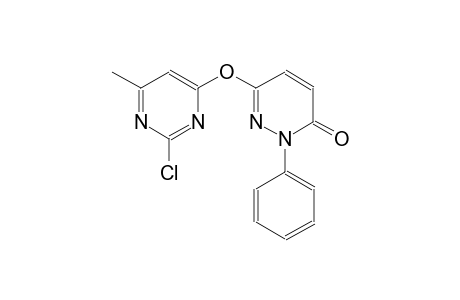 3(2H)-pyridazinone, 6-[(2-chloro-6-methyl-4-pyrimidinyl)oxy]-2-phenyl-