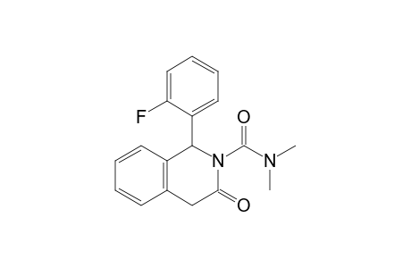 1-(2-fluorophenyl)-3-keto-N,N-dimethyl-1,4-dihydroisoquinoline-2-carboxamide