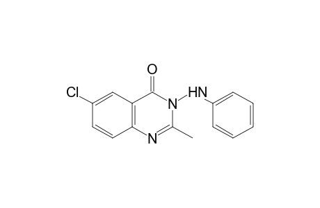3-anilino-6-chloro-2-methyl-4(3H)-quinazolinone