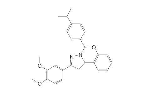 2-(3,4-dimethoxyphenyl)-5-(4-isopropylphenyl)-1,10b-dihydropyrazolo[1,5-c][1,3]benzoxazine
