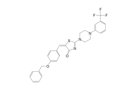 (5E)-5-[4-(benzyloxy)benzylidene]-2-{4-[3-(trifluoromethyl)phenyl]-1-piperazinyl}-1,3-thiazol-4(5H)-one