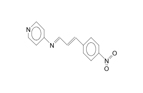 N-(3-[4-Nitro-phenyl]-2-propen-1-ylidene)-4-pyridineamine