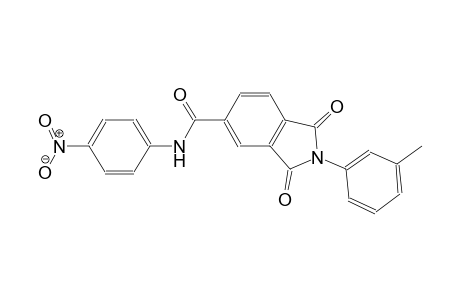 2-(3-methylphenyl)-N-(4-nitrophenyl)-1,3-dioxo-5-isoindolinecarboxamide