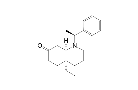 (-)-(1'S,4aS,8aR)-4a-Ethyl-1-(1'-phenylethyl)octahydroquinolin-7-one