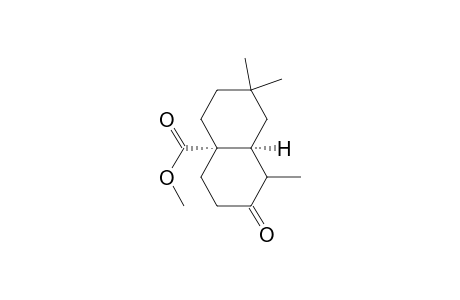 4a(2H)-Naphthalenecarboxylic acid, octahydro-1,7,7-trimethyl-2-oxo-, methyl ester, (4a.alpha.,8a.alpha.)-(.+-.)-