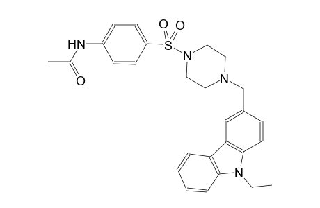 acetamide, N-[4-[[4-[(9-ethyl-9H-carbazol-3-yl)methyl]-1-piperazinyl]sulfonyl]phenyl]-
