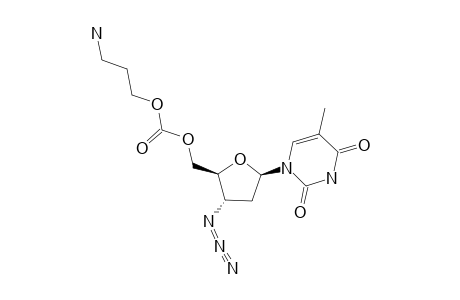 3'-AZIDO-3'-DEOXYTHYMIDIN-5'-YL-O-(3-AMINOPROPYL)-CARBONATE