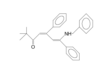 2,2-Dimethyl-cis-7-benzylamino-5,7-diphenyl-cis-4,6-heptadien-3-one