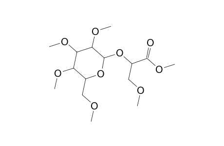 Methyl 3-methoxy-2-[(2,3,4,6-tetra-O-methylhexopyranosyl)oxy]propanoate