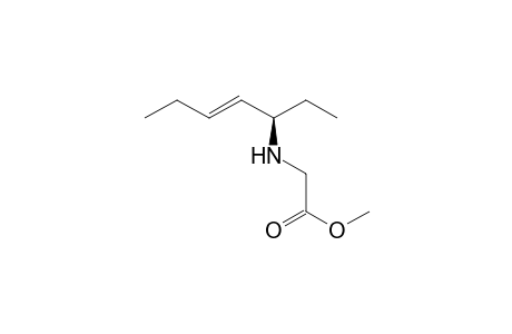 methyl 2-[[(E,1R)-1-ethylpent-2-enyl]amino]acetate