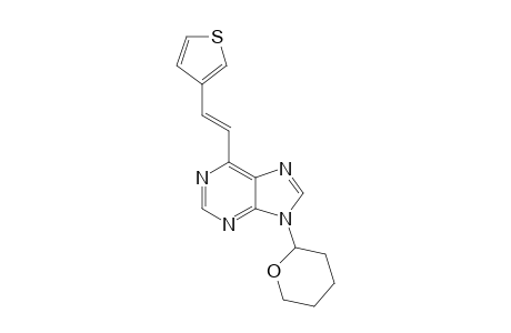 9-(2-oxanyl)-6-[(E)-2-(3-thiophenyl)ethenyl]purine