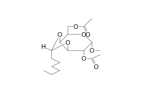 (7-acetoxy-2-hexyl-6-methoxy-4,6,7,7a-tetrahydro-3aH-[1,3]dioxolo[4,5-c]pyran-4-yl)methyl acetate