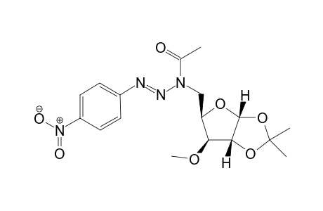 [Acetyl-I -(p-nitrophenyl)-3-triazin-2-yl-I]-5-desoxy-5-O-isopropylidene-I,2-O-methyl-3-alpha-D-xylo-furannose
