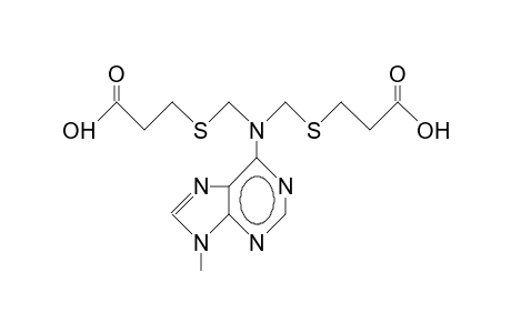N/6/,N/6/-Bis((2-carboxyethyl)thiomethyl)-9-methyl-adenine