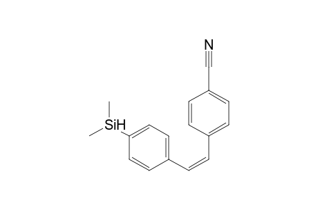 (Z)-4-Cyano-4'-(dimethylsilyl)stilbene