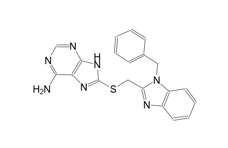 8-{[(1-benzyl-1H-benzimidazol-2-yl)methyl]sulfanyl}-9H-purin-6-amine