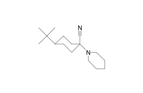 trans-4-tert-Butyl-1(R)-piperidino-cyclohexanenitrile