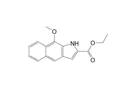 9-Methoxy-1H-benzo[f]indole-2-carboxylic acid ethyl ester