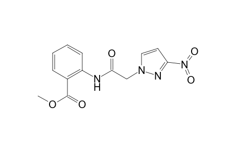 Benzoic acid, 2-[[2-(3-nitro-1H-pyrazol-1-yl)acetyl]amino]-, methyl ester