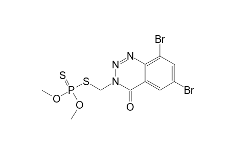 Phosphorodithioic acid, O,O-dimethyl ester, S-ester with 6,8-dibromo-3-(mercaptomethyl)-1,2,3-benzotriazin-4(3H)-one