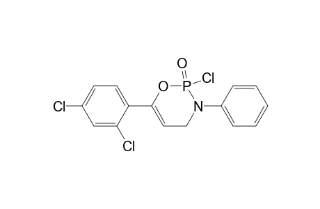 2H-1,3,2-Oxazaphosphorine, 2-chloro-6-(2,4-dichlorophenyl)-3,4-dihydro-3-phenyl-, 2-oxide