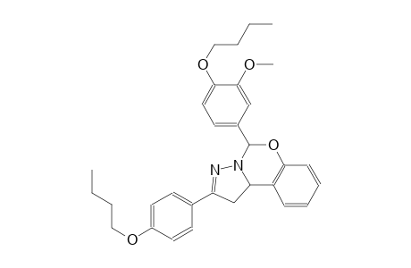 5-(4-butoxy-3-methoxyphenyl)-2-(4-butoxyphenyl)-1,10b-dihydropyrazolo[1,5-c][1,3]benzoxazine