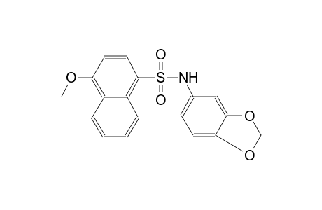 N-(1,3-benzodioxol-5-yl)-4-methoxy-1-naphthalenesulfonamide