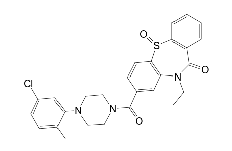 Dibenzo[b,f][1,4]thiazepin-11(10H)-one, 8-[[4-(5-chloro-2-methylphenyl)-1-piperazinyl]carbonyl]-10-ethyl-, 5-oxide