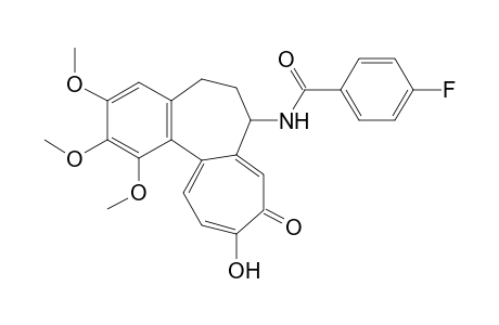 4-Fluoro-N-(10-hydroxy-1,2,3-trimethoxy-9-oxo-5,6,7,9-tetrahydrobenzo[a]heptalen-7-yl)benzamide