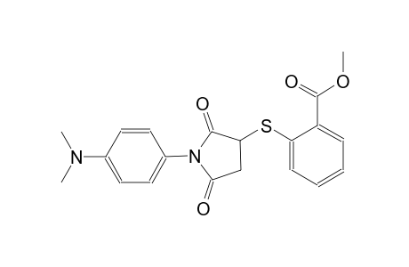 benzoic acid, 2-[[1-[4-(dimethylamino)phenyl]-2,5-dioxo-3-pyrrolidinyl]thio]-, methyl ester