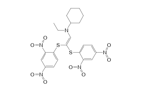 Cyclohexanamine, N-[2,2-bis[(2,4-dinitrophenyl)thio]ethenyl]-N-ethyl-