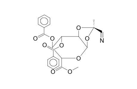 METHYL 3,4-DI-O-BENZOYL-1,2-O-[1-(EXO-CYANO)ETHYLIDENE]-ALPHA-D-GLUCOPYRANURONATE
