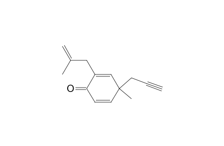 2,5-Cyclohexadien-1-one, 4-methyl-2-(2-methyl-2-propenyl)-4-(2-propynyl)-