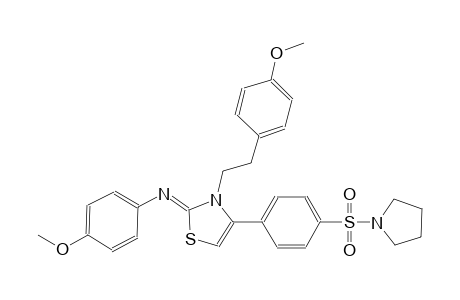 benzenamine, 4-methoxy-N-[(2Z)-3-[2-(4-methoxyphenyl)ethyl]-4-[4-(1-pyrrolidinylsulfonyl)phenyl]thiazolylidene]-