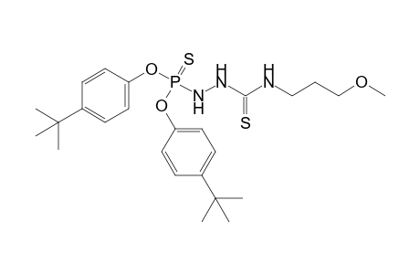 2-[(3-methoxypropyl)thiocarbamoyl]phosphorohydrazidothioic acid, O,O-bis(p-tert-butylphenyl) ester