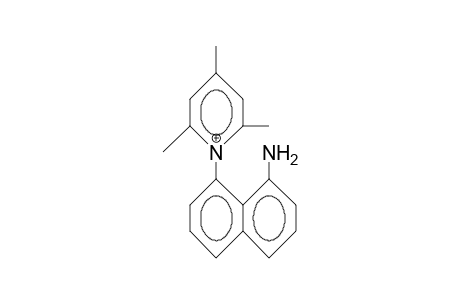 1-(8-Amino-1-naphthyl)-2,4,6-trimethyl-pyridinium cation