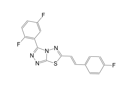 [1,2,4]triazolo[3,4-b][1,3,4]thiadiazole, 3-(2,5-difluorophenyl)-6-[(E)-2-(4-fluorophenyl)ethenyl]-