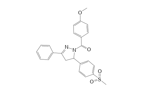 (4-methoxyphenyl)(5-(4-(methylsulfonyl)phenyl)-3-phenyl-4,5-dihydro-1H-pyrazol-1-yl)methanone
