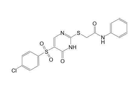 acetamide, 2-[[5-[(4-chlorophenyl)sulfonyl]-1,6-dihydro-6-oxo-2-pyrimidinyl]thio]-N-phenyl-