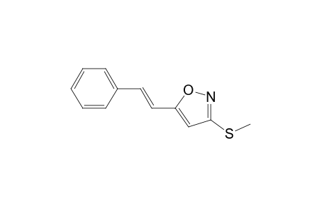 3-(methylthio)-5-[(E)-2-phenylethenyl]isoxazole