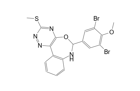 6-(3,5-dibromo-4-methoxyphenyl)-3-(methylsulfanyl)-6,7-dihydro[1,2,4]triazino[5,6-d][3,1]benzoxazepine