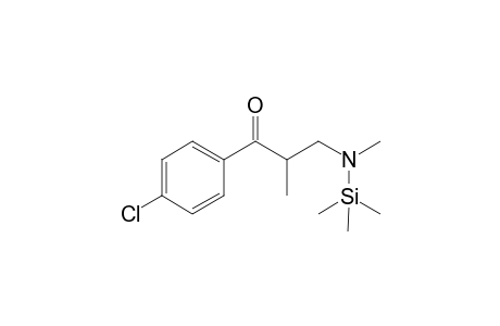 1-(4-chlorophenyl)-2-methyl-3-(methylamino)propan-1-one-TMS