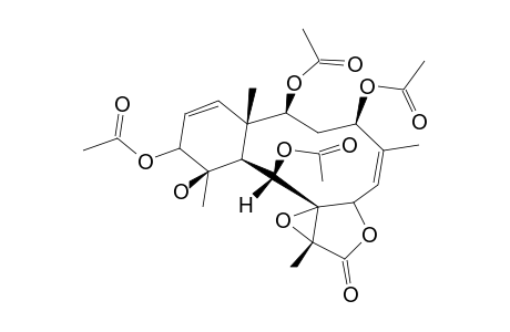 (1S*,2S*,4R*,5Z,7S*,8S*,9S*,10S*,11R*,12R*,13Z,17R*)-2,4,9,12-TETRAACETOXY-8,17-EPOXY-11-HYDROXYBRIARA-5,13-DIEN-18-ONE