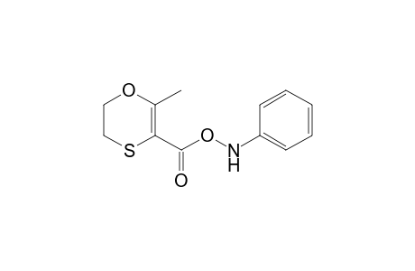 2-Methyl-5,6-dihydro-1,4-oxathioin-3-caboxylic acid phenylamino ester